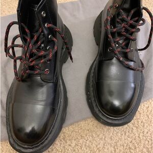 Men’s black Alexander McQueen boots